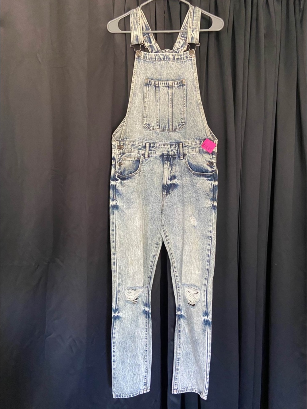 Light Wash Denim Overalls - Women Jeans